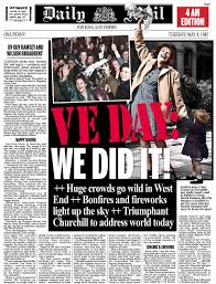 13 of 15 daily mail oh and let's not forget how sexist it is. How The Daily Mail Reported The Last Days Of Wwii In Europe In May 1945 Daily Mail Online