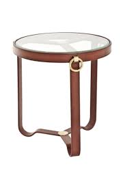 round side table eichholtz belgravia in 2021 side table leather side table round side table