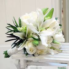 For our freshest, most beautiful blooms, please shop our florist's choice options, as we may be experiencing delays in receiving shipments of certain flower types. Beautiful White Bridal Bouquet