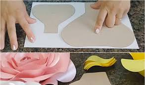 Flores de cartulina gran variedad exelente calidad en diseños tel 9983033934 paquetes para cortinas precios de mayoreo. Molde De Petalas De Flor De Papel Gigante Para Imprimir