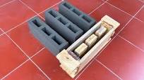 Creating a unique cement brick mold - Made from pine wood