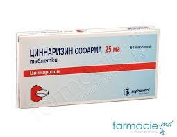 Se prezinta sub forma de comprimate rotunde, biconvexe, de culoare alba sau aproape alba, prevazute cu o linie mediana pe una din fete si avand marcat ,,289''de o parte si de alta a liniei mediane. Cinarizina Comp 25mg N50 Sopharma