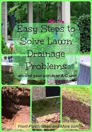 Easy Steps To Solve Lawn Drainage Problems Backyard Drainage Yard Drainage Drainage Solutions