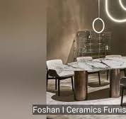 Factory Price Round Shape Modern Simple Home Furniture Sintered Stone  Dining Table with Stainless Steel Leg