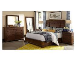 6 Piece Queen Bedroom Set In Distressed Brown Sam Levitz Furniture Bedroom Sets Queen Bedroom Set Bedroom Sets