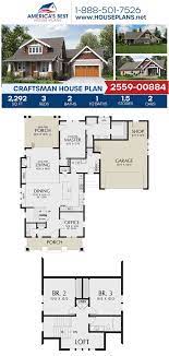 House Plan 2559 00884 Craftsman Plan 2 292 Square Feet 3 Bedrooms 2 5 Bathrooms Craftsman House Plans Floor Plan Design House Plans