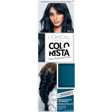 This hair color has become a huge trend in recent times. L Oreal Paris Colorista Semi Permanent Hair Color For Brunettes Midnight Blue 1 Kit Walmart Com Walmart Com