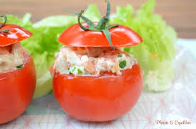 Tomates Crues Farcies Aux Poissons Et Aux Crevettes Grises Crevettes Grises Tomates Recette Poisson