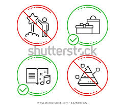 Do Stop Music Book Star Gifts Stock Vector Royalty Free