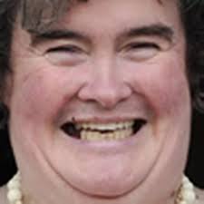 Susan Boyle focused