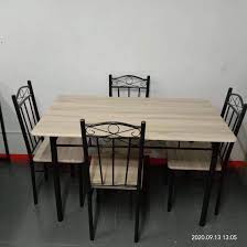 It works great for a modern or contemporary setting, and you can pair it with. Dining Table Set Furniture Home Living Furniture Tables Sets On Carousell