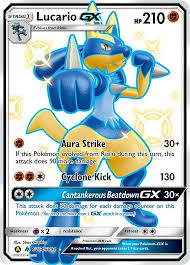 Pokemon Shining Lucario Gx Shiny Hidden Fates Rare Sv64 Sv94 Secret Rare Pokemon Cards Cool Pokemon Cards Pokemon Cards