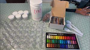Interested in starting your own acrylic powder buisness? Make Your Own Acrylic Powders 48 Powders W Chalk For Less Than 15 Closed Youtube Chalk Chalk Pastels Acrylic Nail Powder