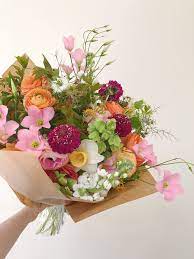 Spring Hand Tied Bouquet Flower Subscription Flower Farm Flower Arrangements