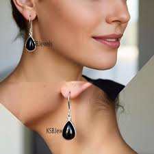 Sterling Onyx Earrings