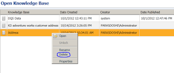 Once the transaction is over, it automatically releases the lock. How To Delete A Knowledge Base In Sql Server 2012 Data Quality Services Insight Extractor Blog