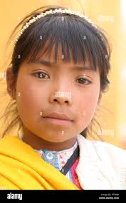 I giovani indigeni donna San Cristobal de Las Casas Messico Foto stock