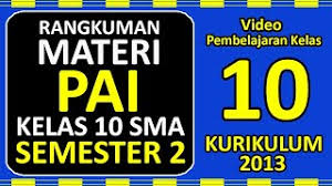 Notice, greeting card, letter, label, short message 10. Rangkuman Materi Pai Kelas 10 Sma Semester 2 Kurikulum 2013 Youtube