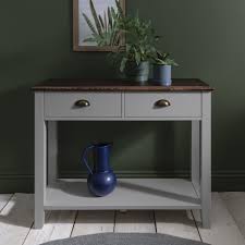 Chatsworth Grey 2 Drawer Console Table