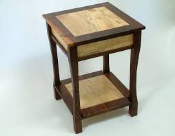 End Table Black Walnut And Spalted Maple Made Upon Order End Tables Table Furniture Inspiration