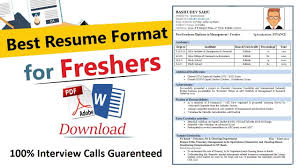 First, you need to have some good skills which can make you stand out among resume for freshers format. 100 Resume Formats For Freshers Be B Tech B Sc Bca Me M Tech M Sc Mca Mba Any Degree