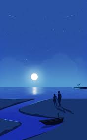 Black is a romantic wordsmith; Moon Romantic Couple On Behance