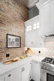 Brick Wall Exposed White Kitchen Rustic Amazing Exposedbrick Brick Inspiration Brick Kitchen Brick Interior Wall Brick Wall Kitchen