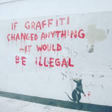 Sometimes graffiti artists put their own work over it. Banksy World Graffiti Artist His Technique Career And Work