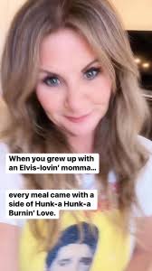 When you grew up with an Elvis-lovin’ momma… every meal came with a side of  Hunk-a Hunk-a Burnin’ Love. @highlight #arkansasroofergirl #missmymom  #elvispresleyfans #elvispresley #elvis #burninglove