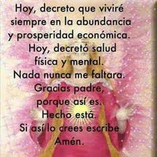 Llena tu vida de abundancia. Hay Decreto Que Vivire Siempre En La Abundancia Y Prosperidad Economica Afirmaciones Positivas Afirmaciones Positivas Diarias Frases De Oracion