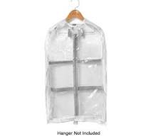 Short Garment Bag (WITH EXPANSION GUSSET) - White