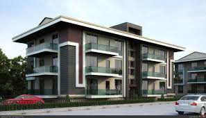 3 Katli Apartman Bina Cephesi Ev Dis Tasarimi Mimari