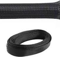 Kable Kontrol PET Expandable Braided Sleeving - 1-1/2” Inch - 25' Feet Long  - Black Cable Sleeve Automotive Wire Loom, Cable Wrap, Cord Protector from  ...