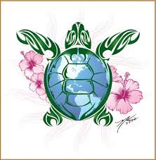 Turtle W Pretty Flowers Turtle Tattoo Polynesian Tattoo Meanings Polynesian Tattoo
