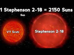 It's located 48 quadrillion kilometers away from our planet near the. à¤¨à¤¹ à¤°à¤¹ Uy Scuti à¤¤ à¤° Milkyway à¤• à¤¸à¤¬à¤¸ à¤¬à¤¡ à¤¤ à¤° Now Stephenson 2 18 Star Is Biggest Star Youtube