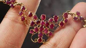 Vintage Burmese Ruby Necklace With Butterfly Or Dragonfly Fine Jewellery Earrings Wedding Jewellery Collection Fine Jewellery Necklace