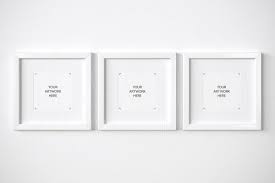 Set Of 3 Matted Frames Mockup Frame Mockups Free Psd Mockups Templates Mockup Free Psd