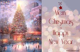 Merry christmas and happy new year background, christmas gold glitter decoration ball and reindeer on the tropical beach near ocean, a summer christmas and winter holyday concept, selective focus. Amazing Christmas Tree Gifs To Share Best Animations