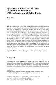 Industrial uses of plant cell culture. Pdf Application Of Plant Cell And Tissue Culture For The Production Of Phytochemicals In Medicinal Plants Bijaya Pant Academia Edu