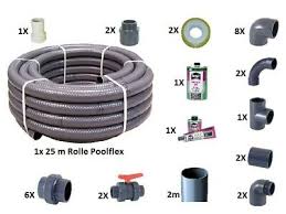 Verrohrungsset 50 Mm Poolflex Fittinge Kleber Pvc Rohr Poolbau Pool Verrohrung Eur 229 00 Picclick De