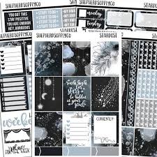Stardust Planner Sticker Kit Vertical Planner Stickers Celestial Stickers Moon Stick Sticker Kits Free Printable Planner Stickers Weekly Planner Stickers