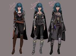 Couldn't stand the belly window and the hot pants so here's some quick female  Byleth redesigns. : r/fireemblem