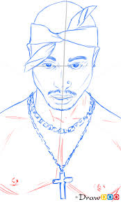 How To Draw Tupac Shakur Famous Singers How To Draw Drawing Ideas Draw Something Drawing Tutorials Portal Tupac Artwork Rapper Art Hip Hop Art