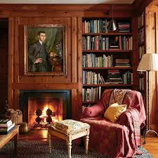 I D Love To Have A Beautiful Family Portrait Or A Wedding Portrait Above The Fireplace For The Home Libraries Studies Bookcases And Nooks Cozy Home Lib