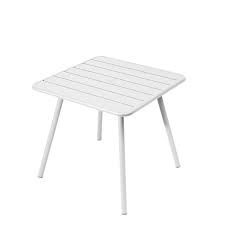 fermob luxembourg table 80 x 80 cm cotton white nordic design kitchen fermob patio table