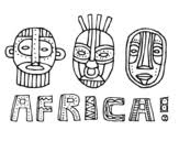 Pypus is now on the social networks, follow him and get latest free coloring pages and much more. African Mask Coloring Page Coloringcrew Com