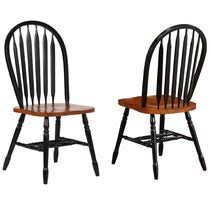 As early as the 16th century, english woodworkers began fashioning chair spindles in the same way they made wheel spokes. Solid Oak Windsor Chairs Wayfair