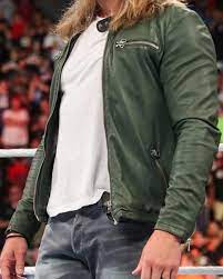Wwe Edge Returns To Summerslam Jacket Wwe Edge Green Jacket Green Jacket Jackets Wwe Edge