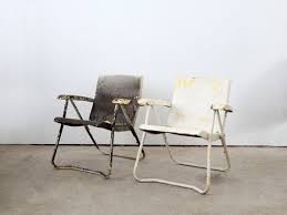 Vintage Lawn Chairs 1950s Metal Folding Chairs Via 86home On Etsy 158 00 Vintage Metal Chairs Metal Folding Chairs Lawn Chairs