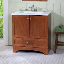 Glacier Bay Lancaster 30 In Vanity In Amber With Alpine Ab Engineered Composite Vanity Top In White Lc30p2com Am The Home 240